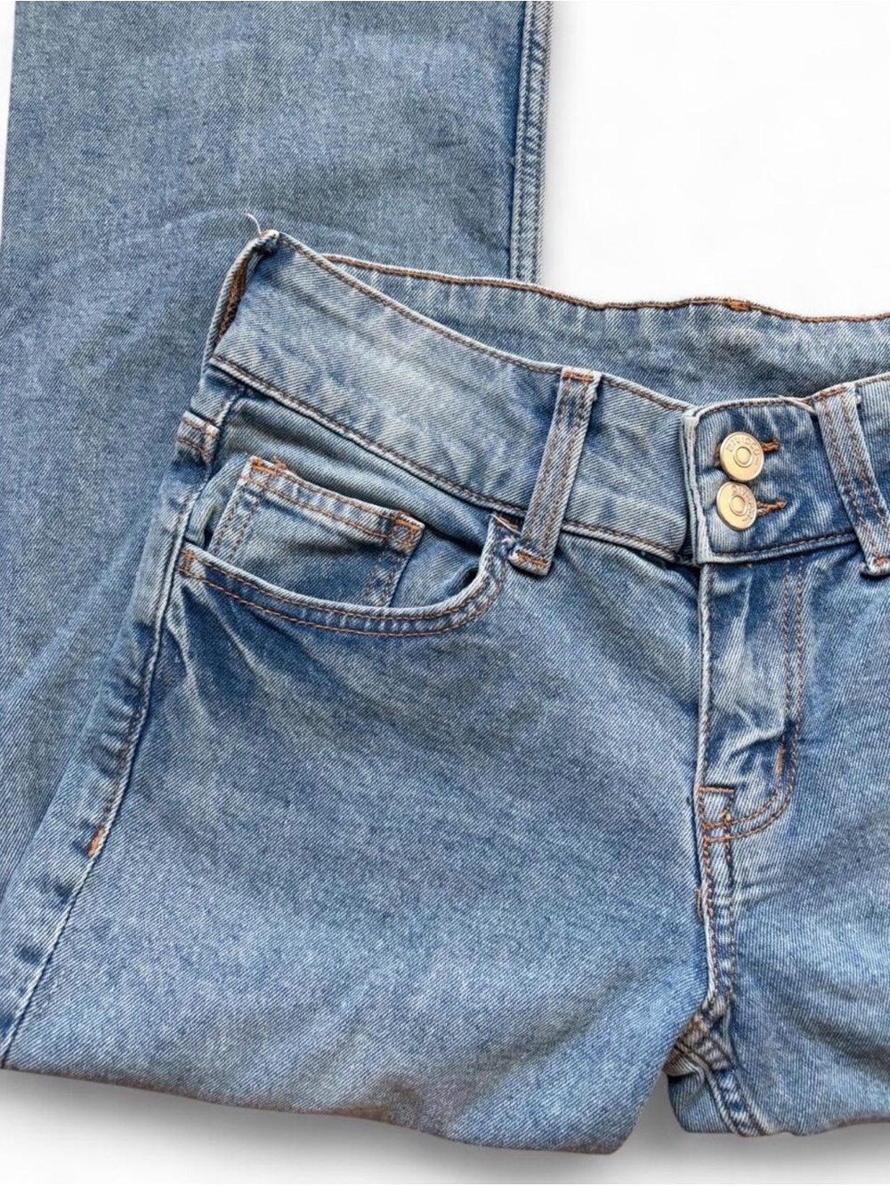 Light Blue Low Rise Jeans - Picture 3 of 7